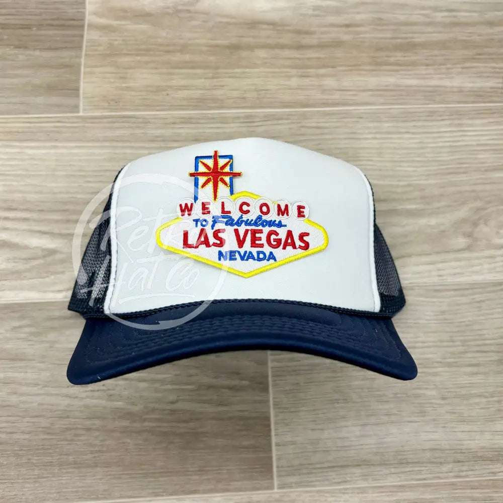 Casquette Trucker Vintage Années 80 Las Vegas - Velours Côtelé Et Mesh - Neuf Sans étiquette - Snapback