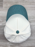 Neon Moon Patch on Natural/Teal Denim Retro Hat