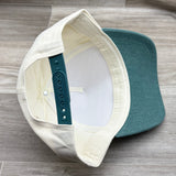 Neon Moon Patch on Natural/Teal Denim Retro Hat
