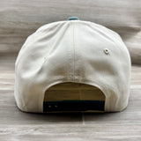 Blank Natural/Teal Denim Two-Tone Retro Hat