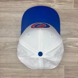 Grateful Dead Lightning Skull (Steal Your Face) on Blue/White Retro Rope Hat