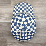 Midnight Toker Patch on Blue Denim/Natural Checkered / Vans Retro SnapBack Hat
