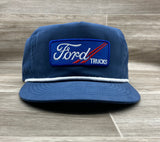 Ford Trucks Patch on Blue Poly Rope Hat