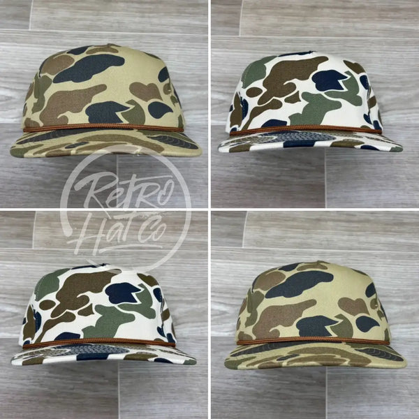 Blank Old School / Duck Camouflage Rope Hat Hats