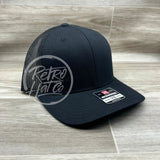 Blank Richardson 112 Meshback Trucker (Structured) Black Hats