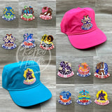 Blank Tall Crinkled Nylon Retro Snapback Rope Hat Hats