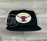 Bull Shippers Racing Team On Retro Poly Rope Hat Black Ready To Go