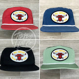 Bull Shippers Racing Team On Retro Poly Rope Hat Ready To Go