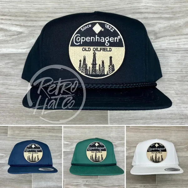 Copenhagen Oilfield Patch On Classic Rope Hat Ready To Go