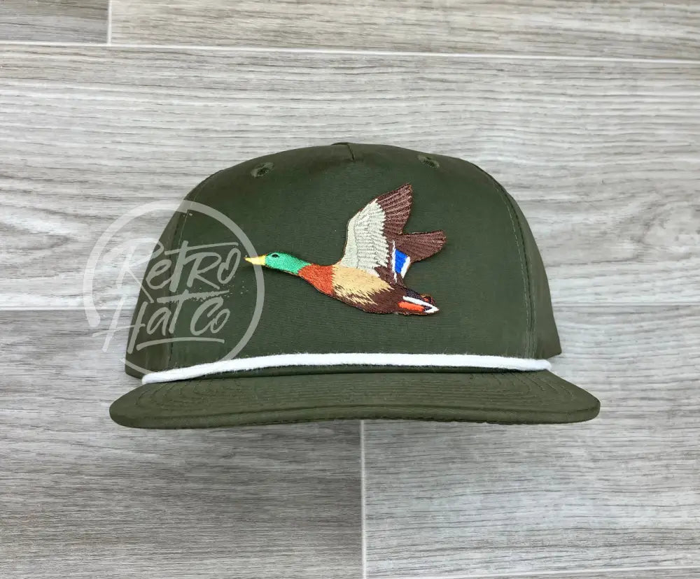 Rope Hat Mallards Bro Hat Duck Mallard Patch On Retro Rope Hat