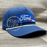 Ford Trucks Patch on Blue Poly Rope Hat Ready to Go