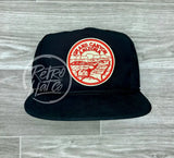 Grand Canyon (Circle) On Retro Poly Rope Hat Black Ready To Go