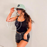 Guitars & Cadillacs (Oval) On Poly Retro Rope Hat Ready To Go