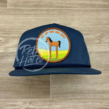 High Horse on Navy Blue Classic Rope Hat Ready to Go