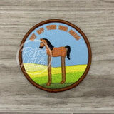 High Horse on Tall Tan Retro Rope Hat Ready to Go