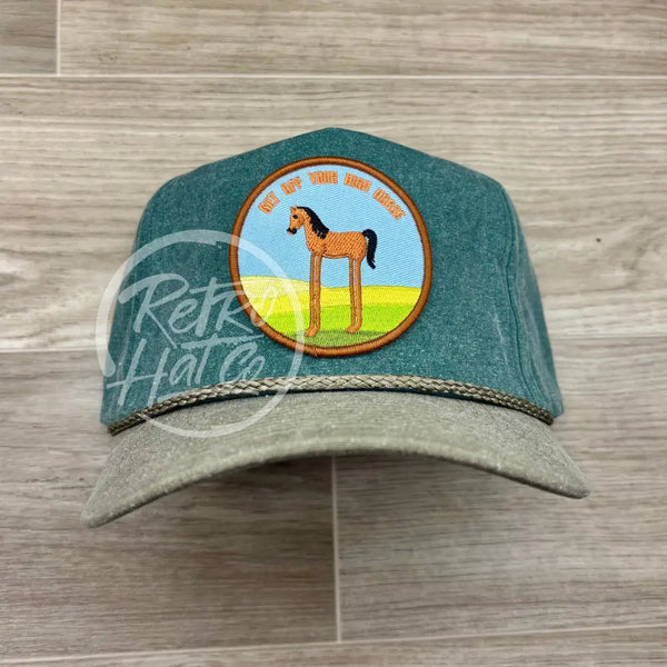 (Copy) High Horse on Tall Tan Retro Rope Hat Ready to Go