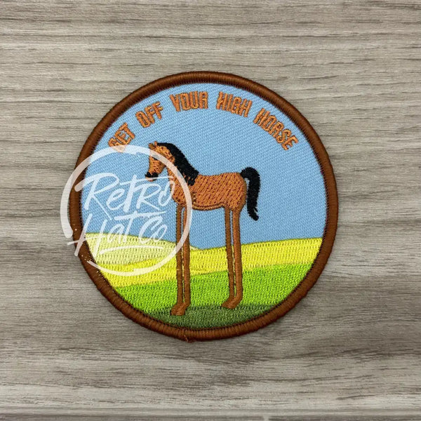 High Horse on Tall Tan Retro Rope Hat Ready to Go