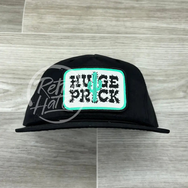 Huge Prick on Black Retro Rope Hat Ready to Go