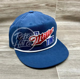 Time Patch On Blue Poly Rope Hat Ready To Go