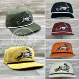 Lucky Rabbit On Retro Rope Hat Ready To Go