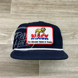Mack Trucks Patch On Blue Poly Rope Hat Navy Ready To Go