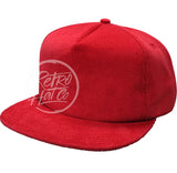 Low-Med Profile Corduroy Hat W/Snapback Red Hats