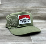 Midnight Toker On Retro Rope Hat (Solid) Solid Olive Ready To Go