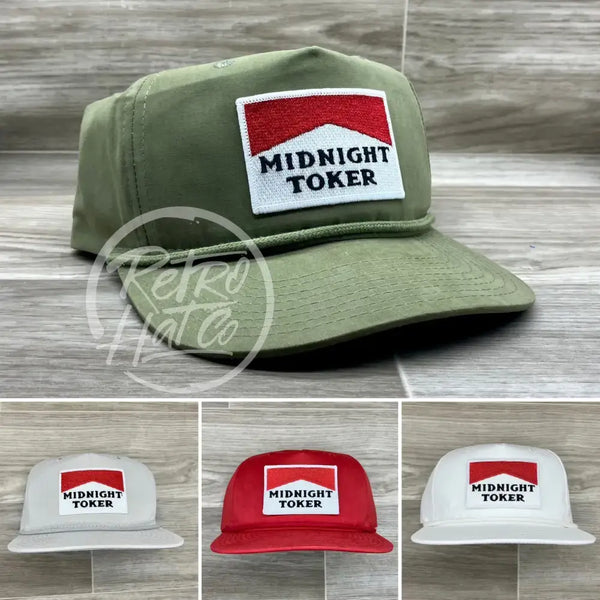 Midnight Toker On Retro Rope Hat (Solid) Ready To Go