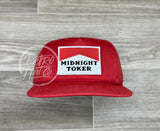 Midnight Toker On Retro Rope Hat (Solid) Solid Red Ready To Go