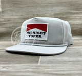 Midnight Toker On Retro Rope Hat (Solid) Smoke Gray Ready To Go