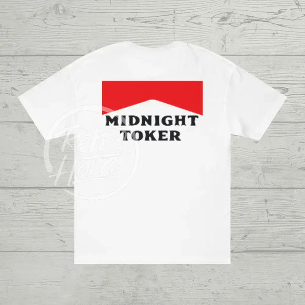 Midnight Toker T - Shirt (Front & Back) White / S