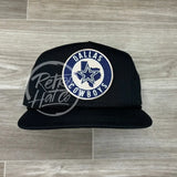 Retro Dallas Cowboys Crest On Black Classic Rope Hat Ready To Go