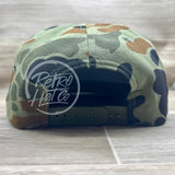 Retro Ducks Unlimited on Green Old School / Duck Camo Rope Hat Ready to Go