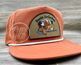 Retro Ducks Unlimited On Orange Poly Rope Hat Ready To Go