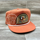 Retro Ducks Unlimited On Orange Poly Rope Hat Ready To Go