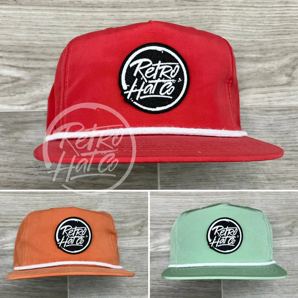 Retro Hat Co. Brand (Glow In The Dark) On Poly Rope Ready To Go
