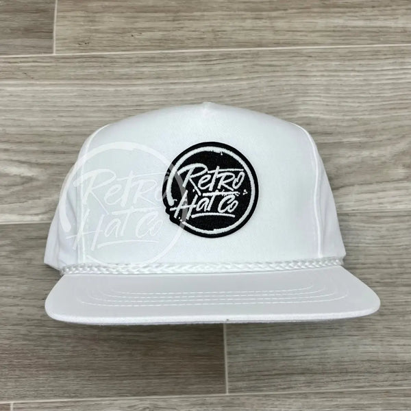 Retro Hat Co. Brand (Glow in the dark) Patch on Classic Rope Hat