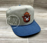 Smokey The Bear On Stonewashed Two-Tone Retro Rope Hat Ready To Go