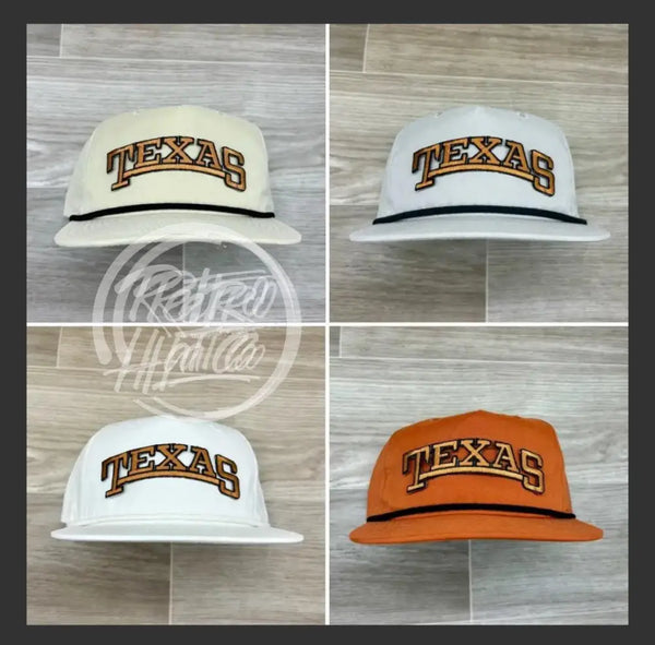 Texas Arch on Retro Rope Hat