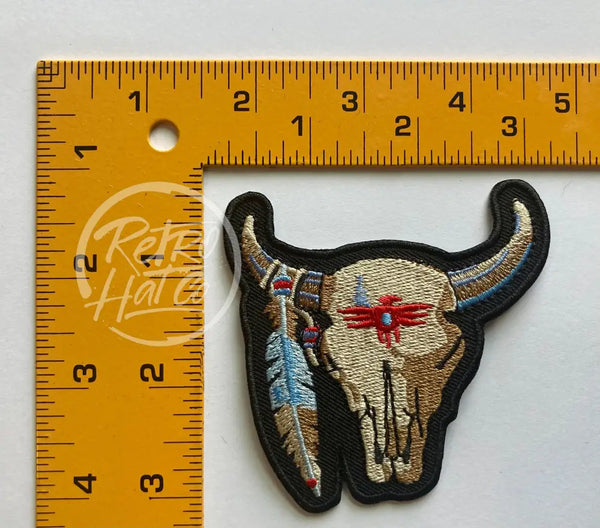 Tribal Cow Skull Patch
