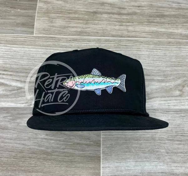 Trout on Retro Poly Rope Hat