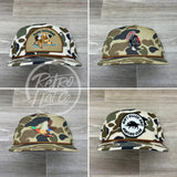 Turkey on Green Old School / Duck Camo Rope Hat Ready to Go