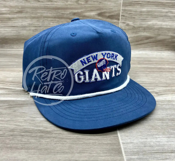 Vintage 90s New York Giants Patch on Retro Poly Rope Hat
