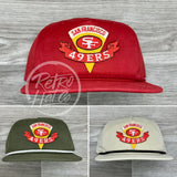 Vintage 90S San Francisco 49Ers Niners Pennant Patch On Retro Rope Hat Ready To Go