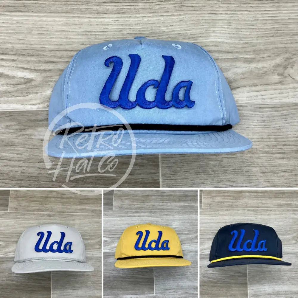 Vintage 90s UCLA Patch on Retro Rope Hat