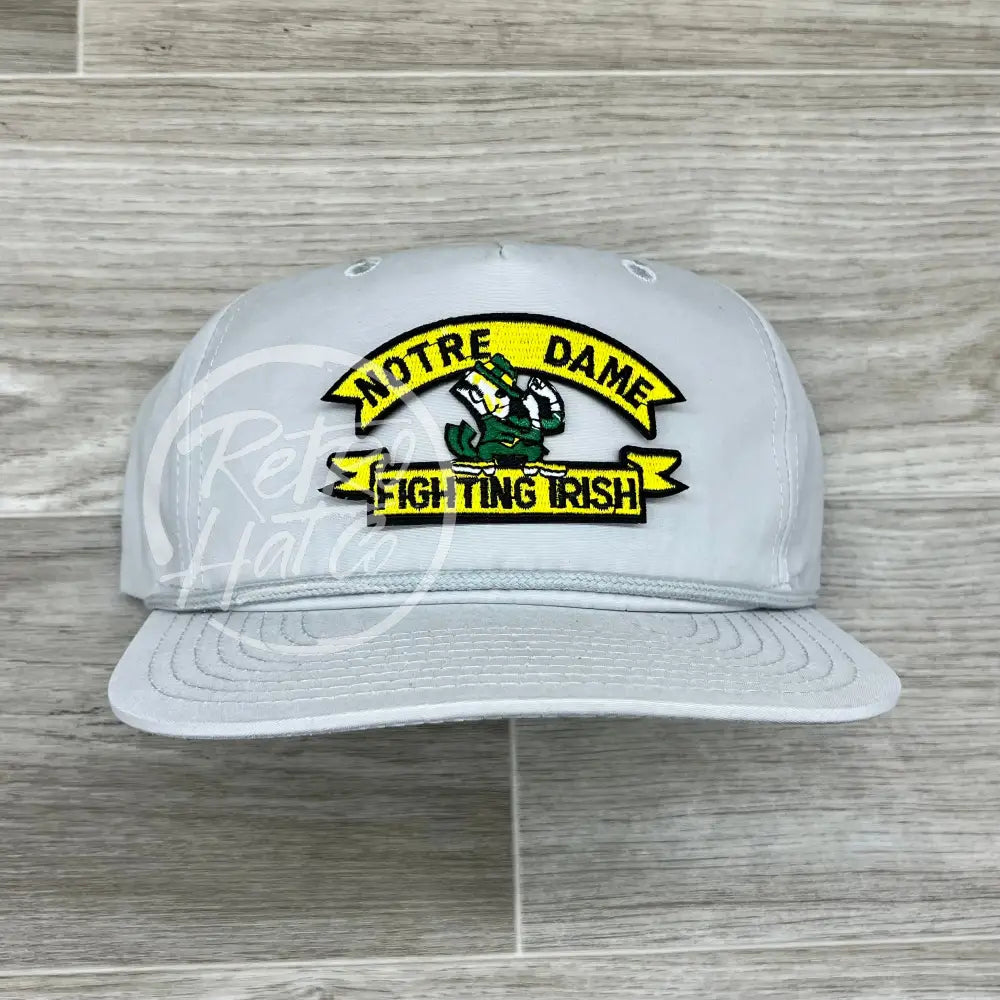 Vintage Notre Dame Fighting Irish (arch) on Retro Rope Hat display picture 1