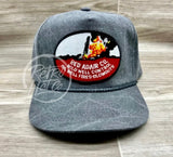 Vintage Oilfield - Red Adair Wild Well Control Patch On Coal Stonewashed Rope Hat With Snapback