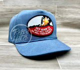 Vintage Oilfield - Red Adair Wild Well Control Patch On Sky Stonewashed Rope Hat With Snapback Ready